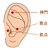 耳のツボ