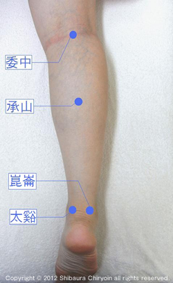 ぎっくり腰のツボ